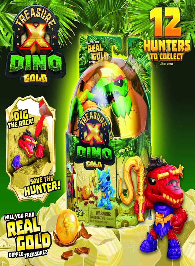 Treasure X Dino Gold Dino Single Pack Unboxing Toy Dig and Discover collectable Dino Figures Will You find Real Gold Treasure 8 Levels of Adventure - Image 4